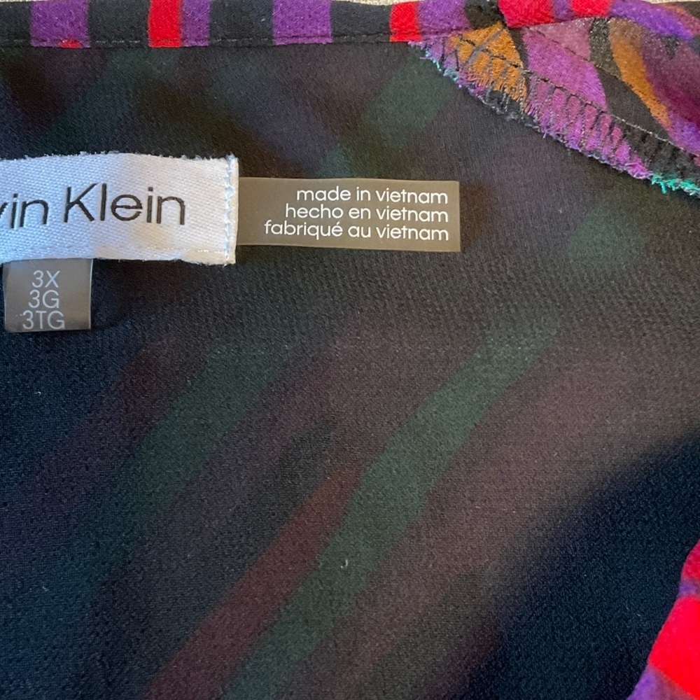 Calvin Klein Multicolor Striped Blouse - Picture 9 of 11